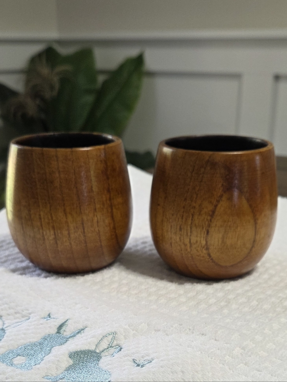 BearSkill Charred Wooden Bourbon Drinking Tumbler Cups, Whiskey